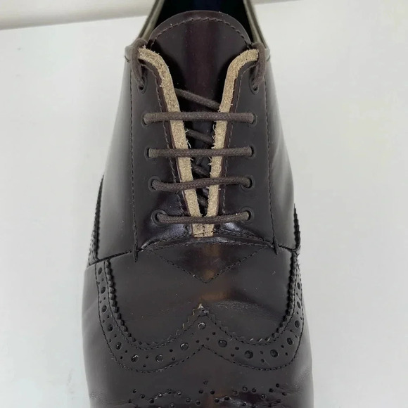 PRADA Mens Leather Oxford Brogue Shoes main image 4